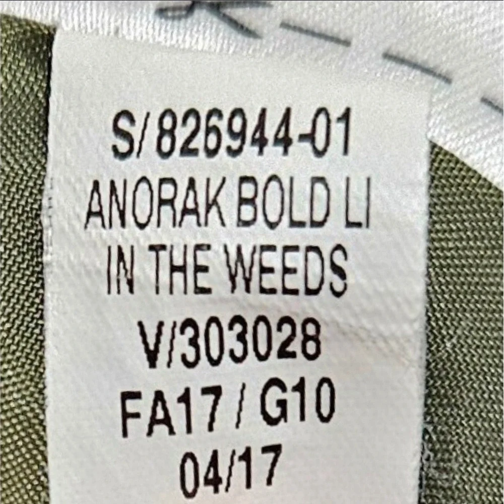 Old Navy Mens Anorak Bold Field Jacket Olive Green Hooded 826944-01 Size Medium